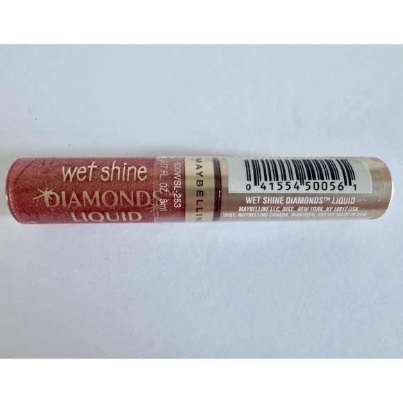 Maybelline SUNSET FLAME Wet Shine Diamonds Liquid Lip Gloss NEW Sealed - Picture 5 of 5